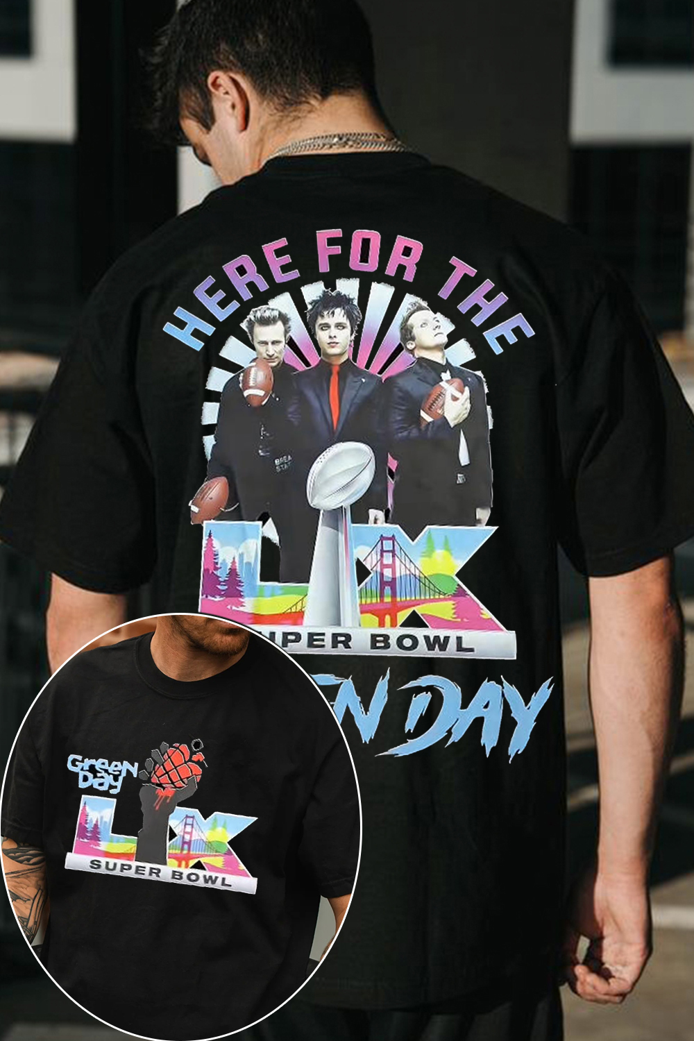 🏈Super Bowl Green Day Tee