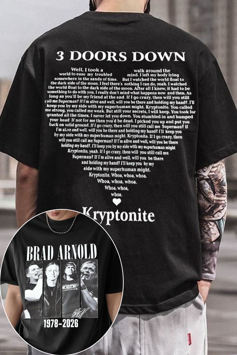 BradArnold 3DoorsDown Tee