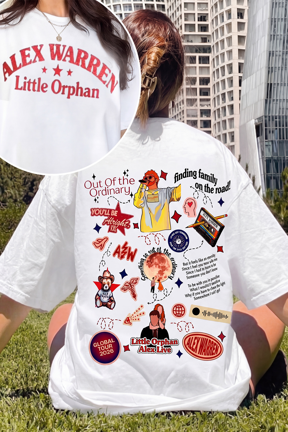 Alex Warren Concert Tour 2026 Tee