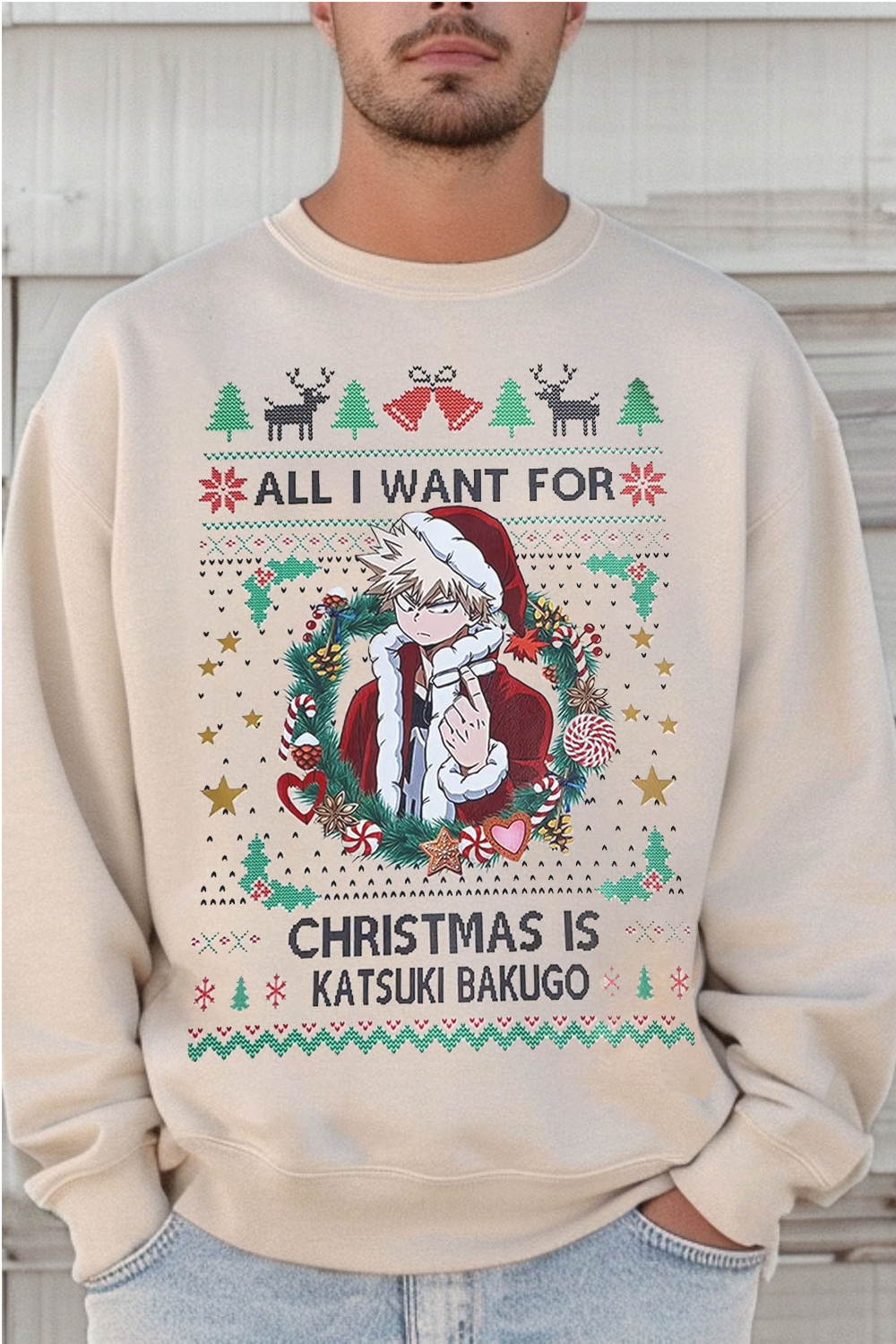 Bakugo Christmas Sweatshirt