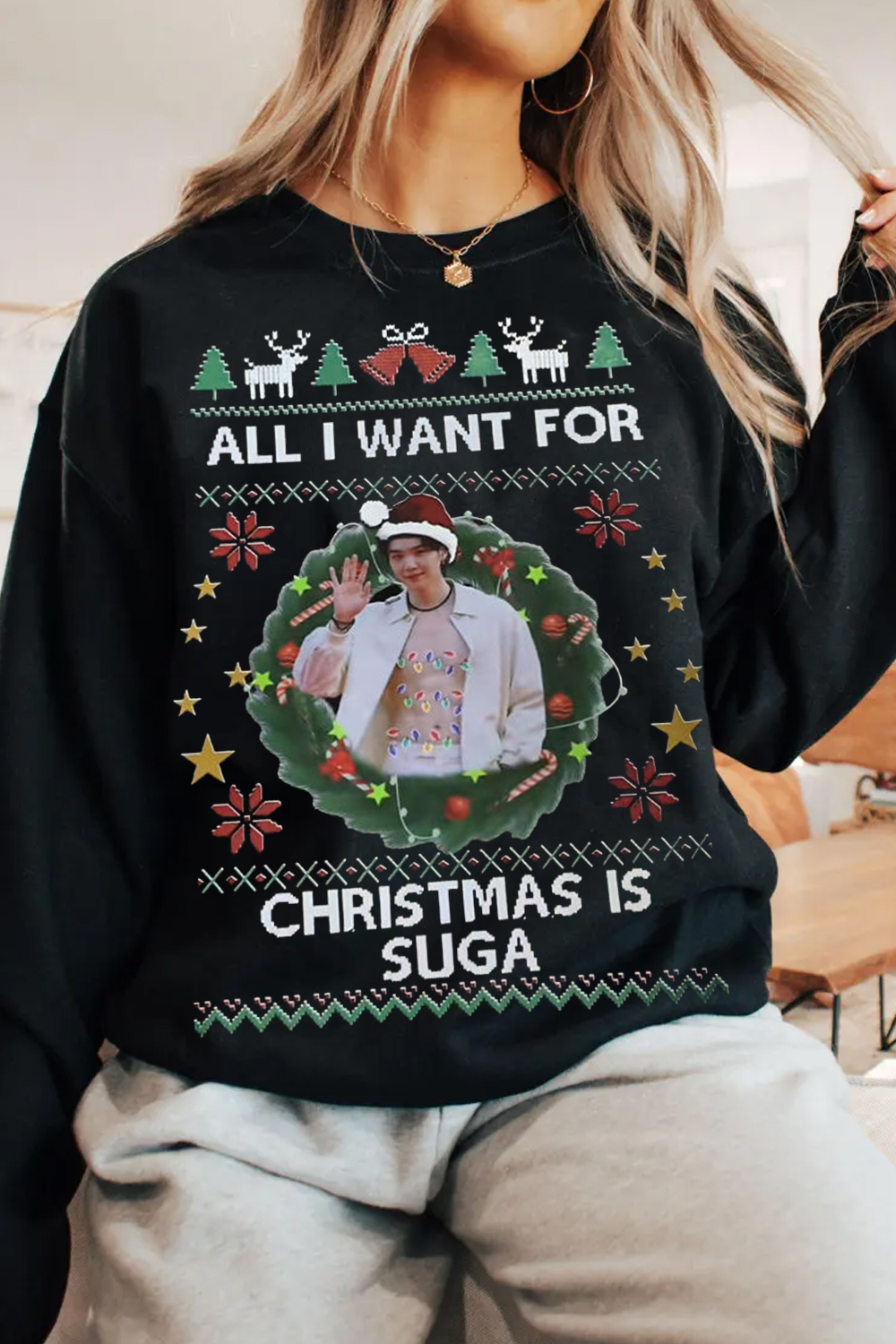 Suga Christmas Sweatshirt