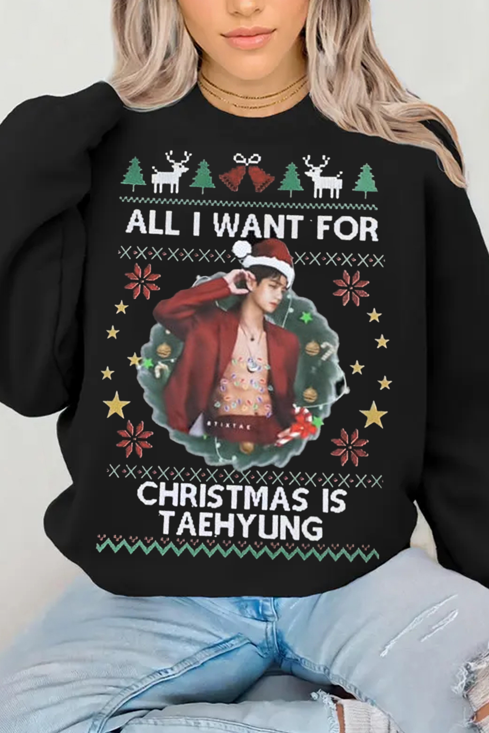 Taehyung BTS Christmas Sweatshirt
