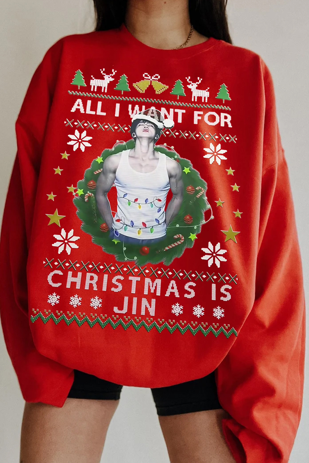 JIN BTS Christmas Sweatshirt