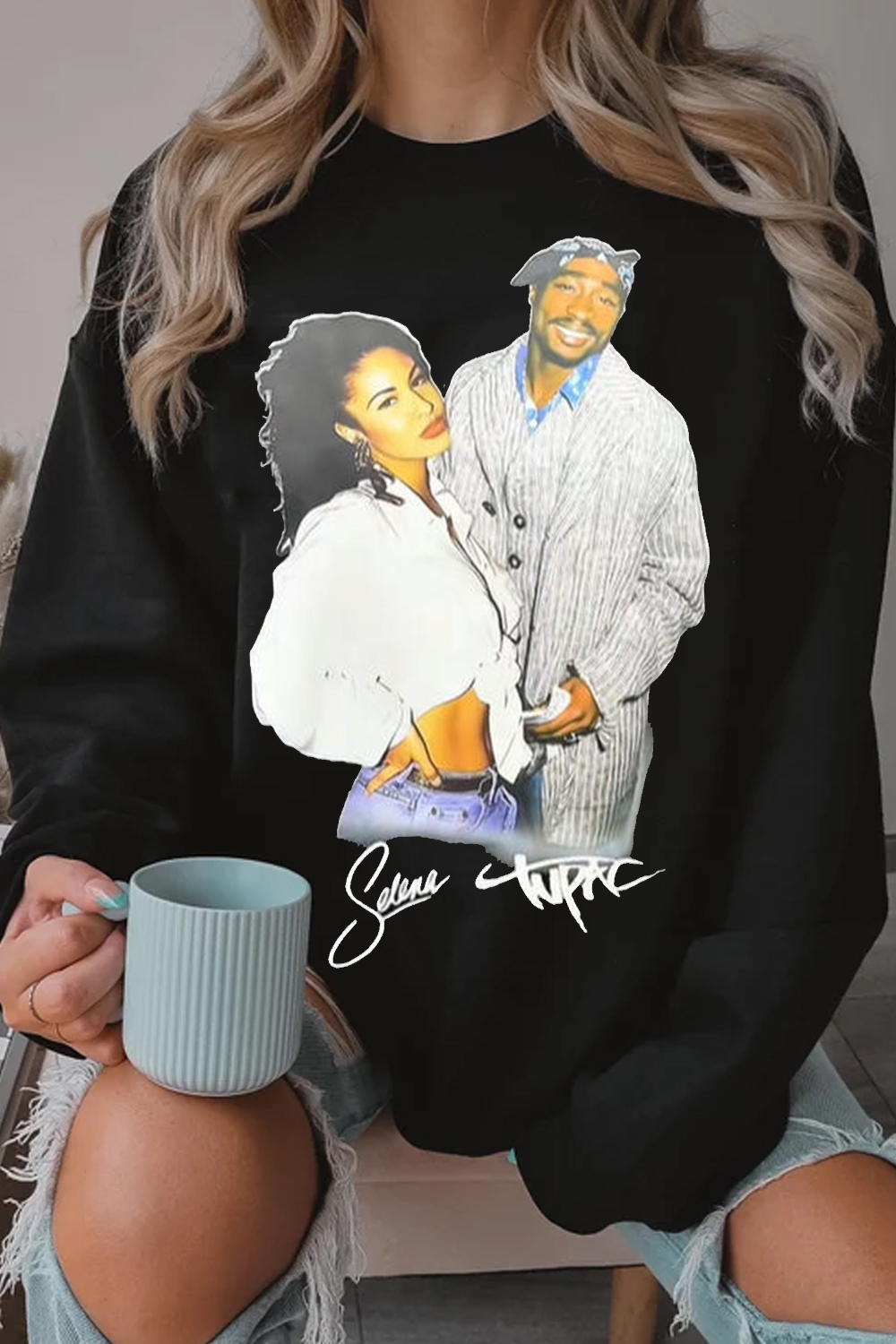 Selena And Tupac Sweatshirt