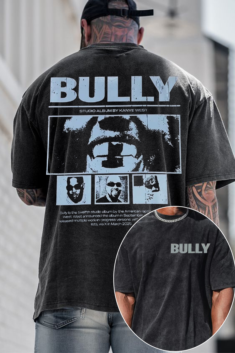  Bully Kanyewest Washed Cotton Shirt