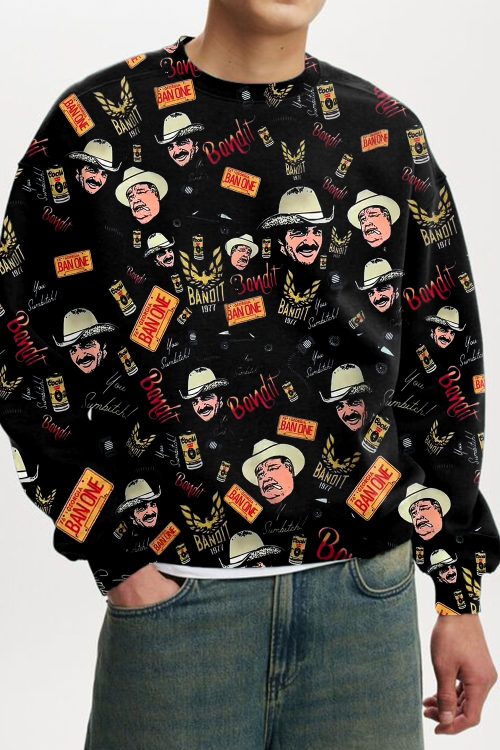 smokeyandthebandit Men's crew neck sweatshirt