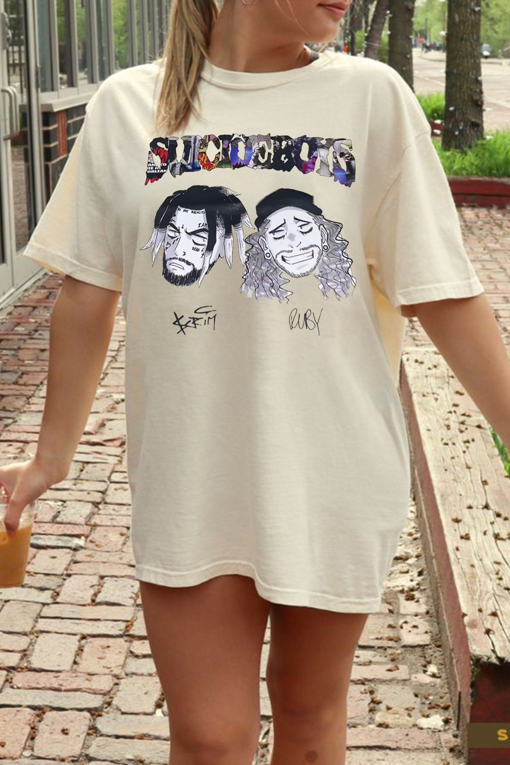 Suicideboys cartoon casual T-shirt