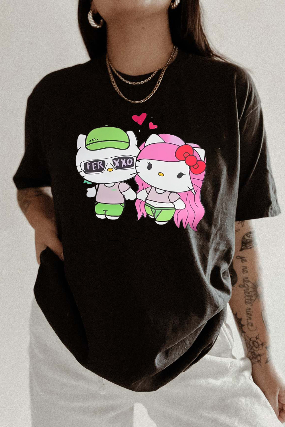 Ferxxo and Karol G printed T-shirt