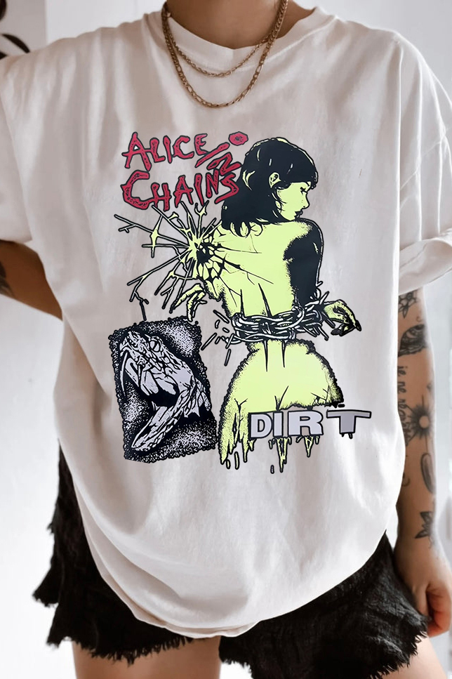 aliceinchains round neck t-shirt