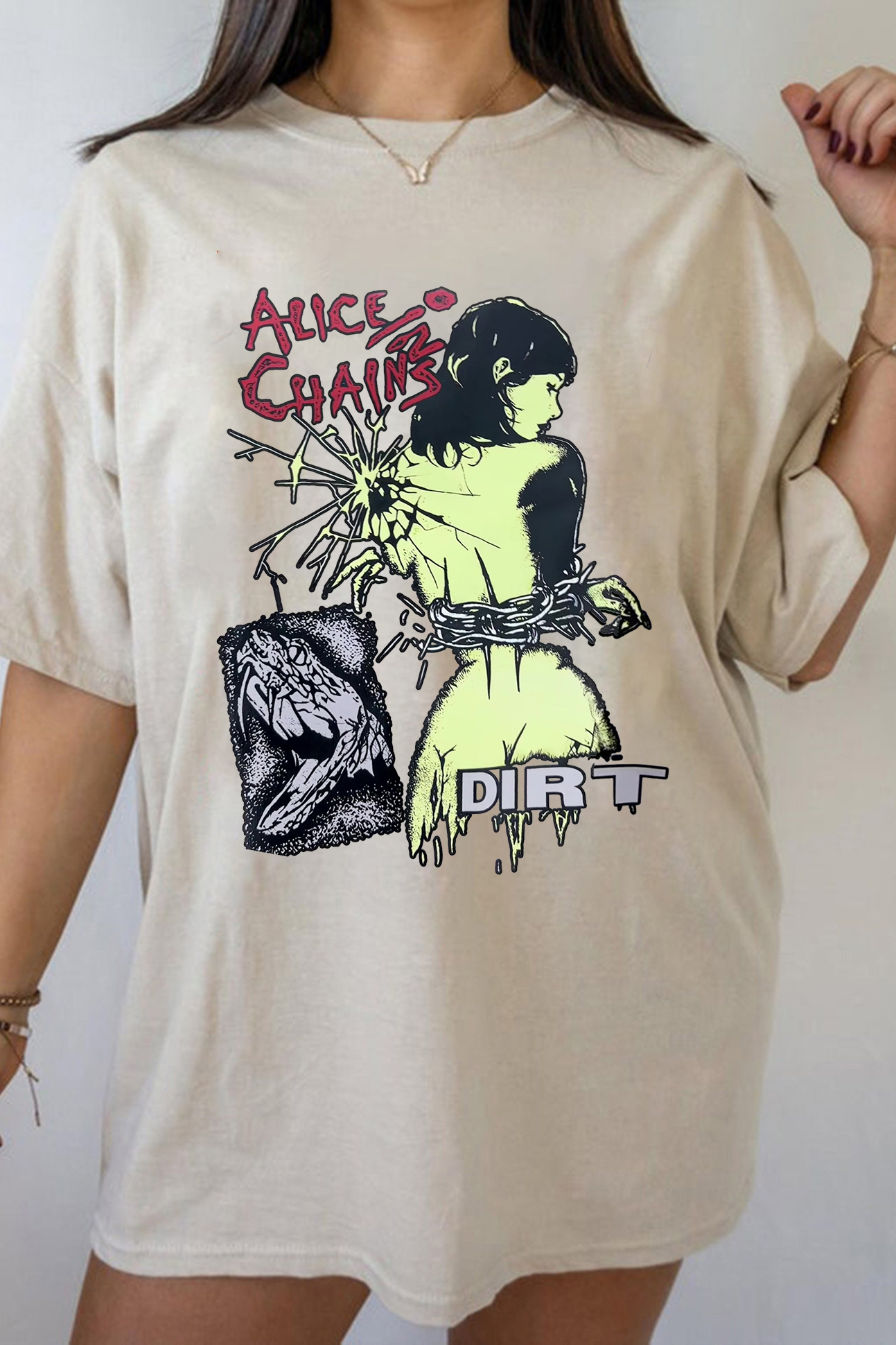 aliceinchains round neck t-shirt