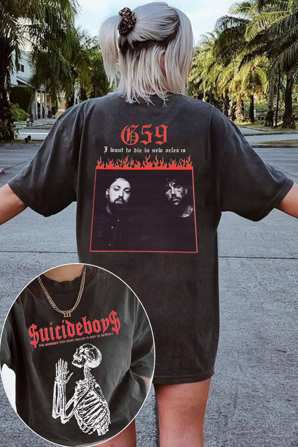 greyday 2-sided print TEE