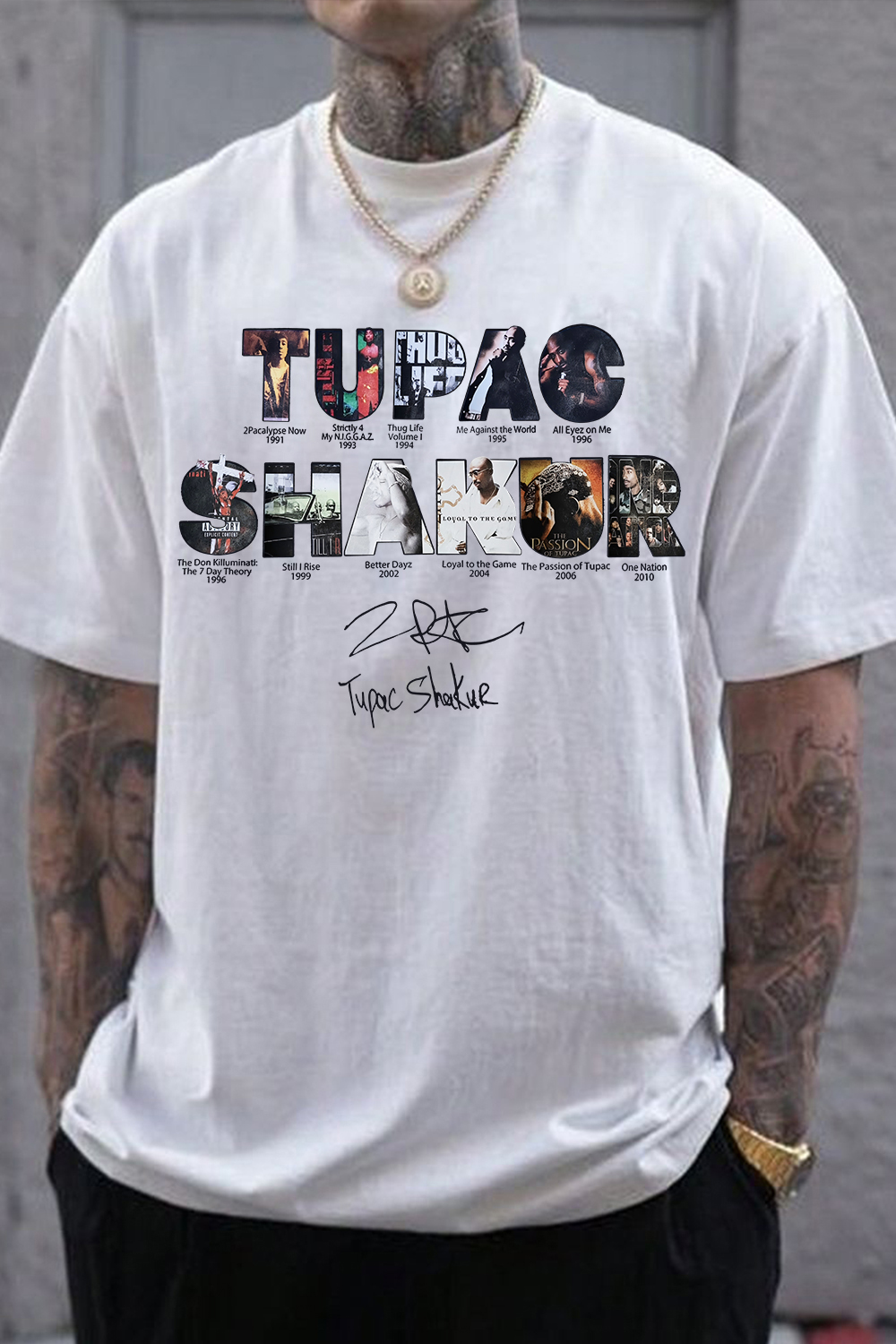 2pacs Hakur Album Tee For Men