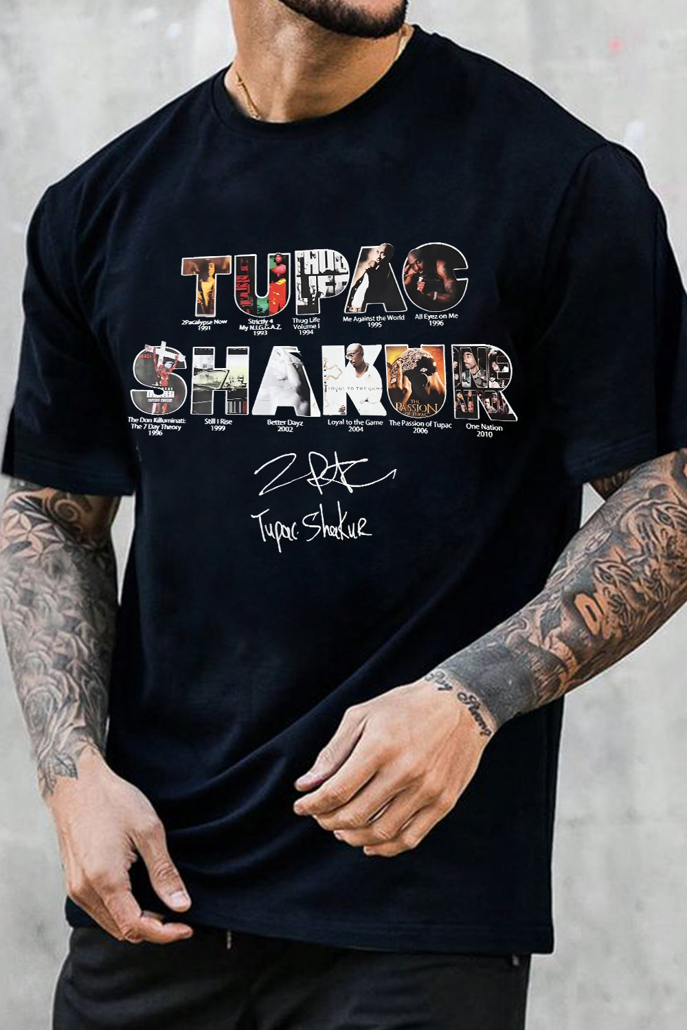 2pacs Hakur Album Tee For Men