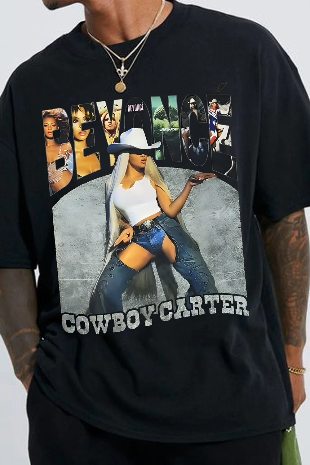 Beyonc�� Cowboy Carter Tour Graphic Tee For Men