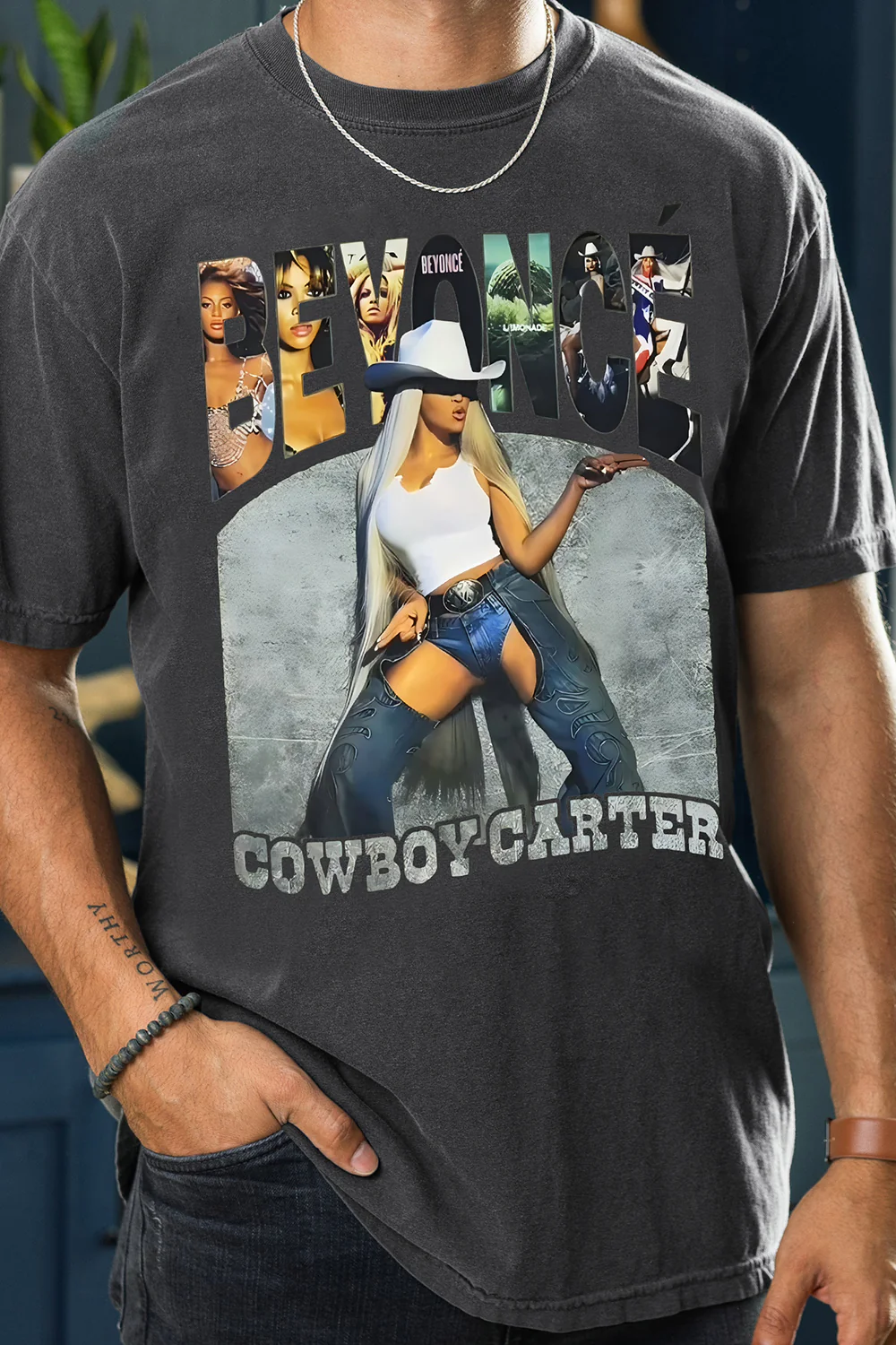 Beyonc�� Cowboy Carter Tour Graphic Tee For Men