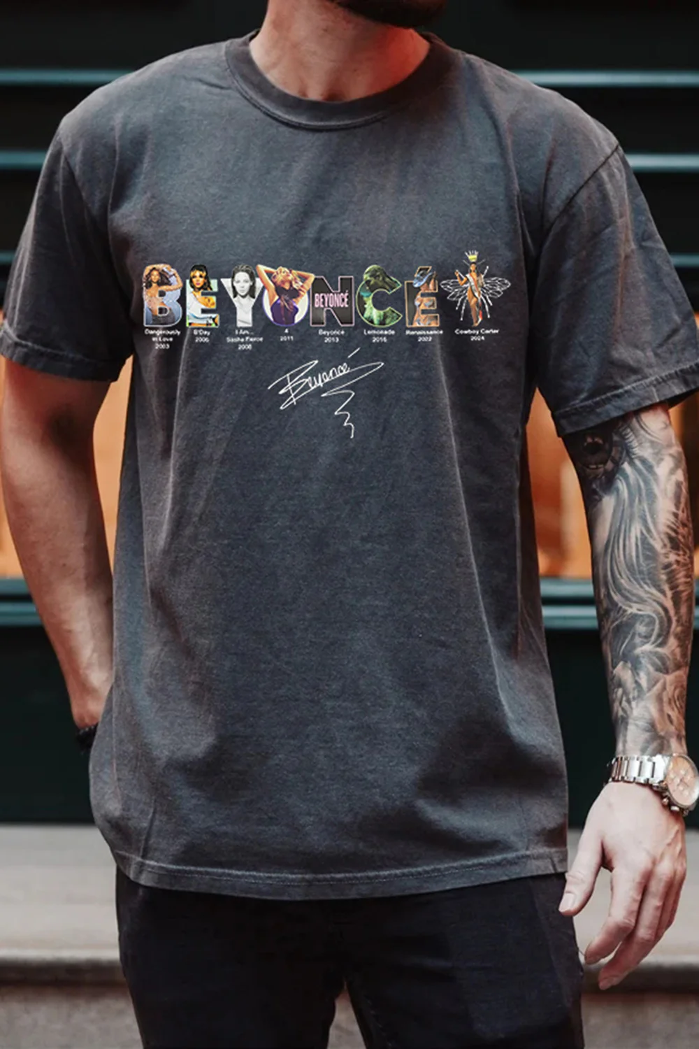 Beyonc�� Concert Album Beehive Tee For Men