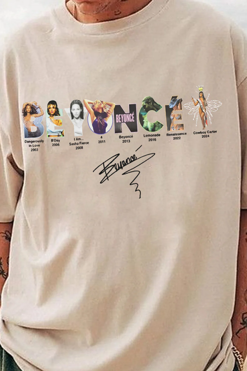 Beyonc�� Concert Album Beehive Tee For Men