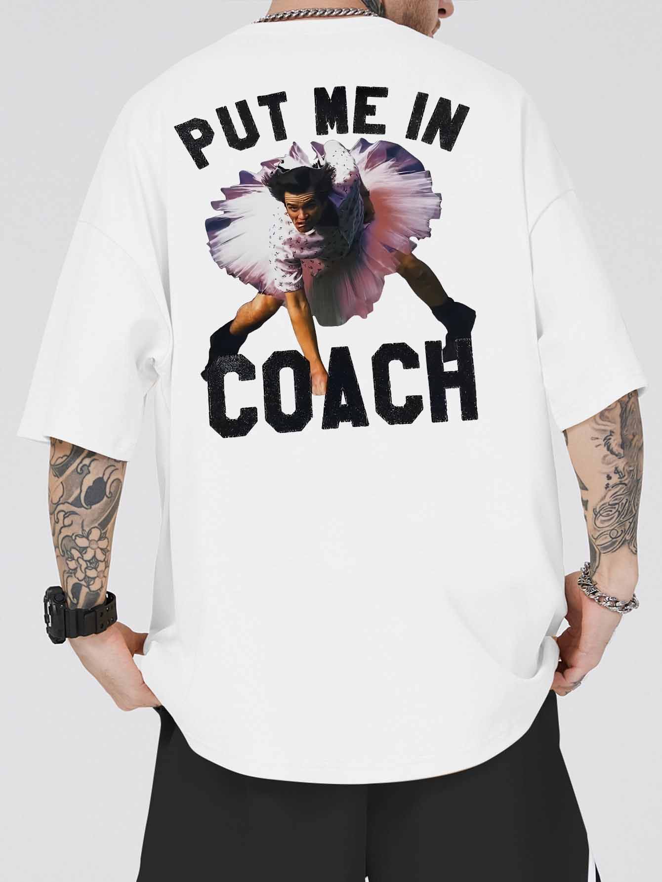 Ace Ventura Put Me In Coach Jim Carrey Funny Back Side Tee For Men