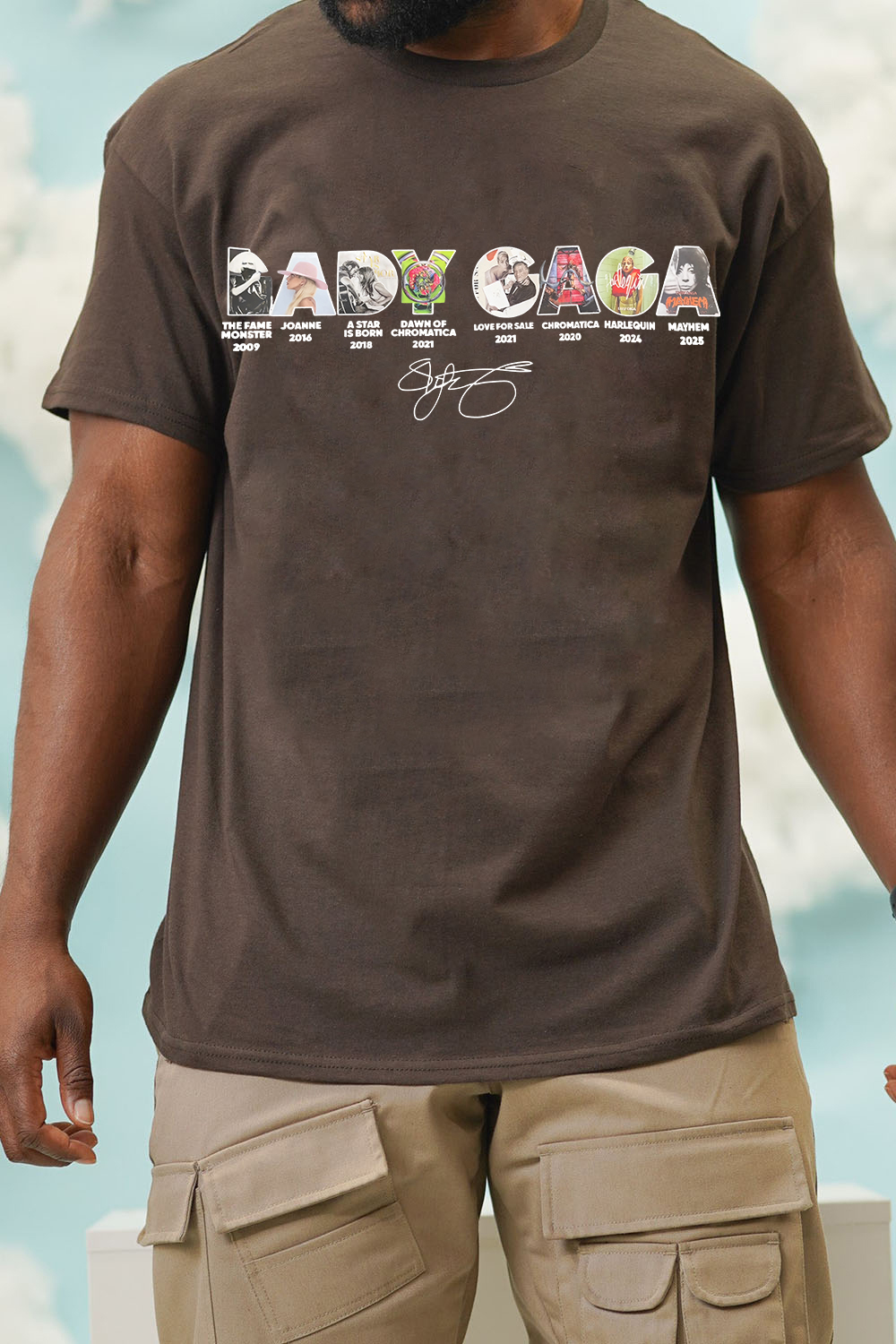 Lady Gaga Abracadabra Album Tee For Men