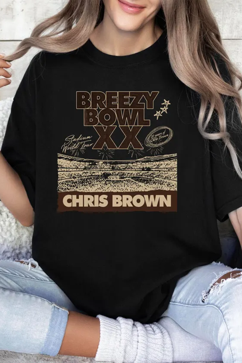 Chris Brown Breezy Bowl Tour Jersey