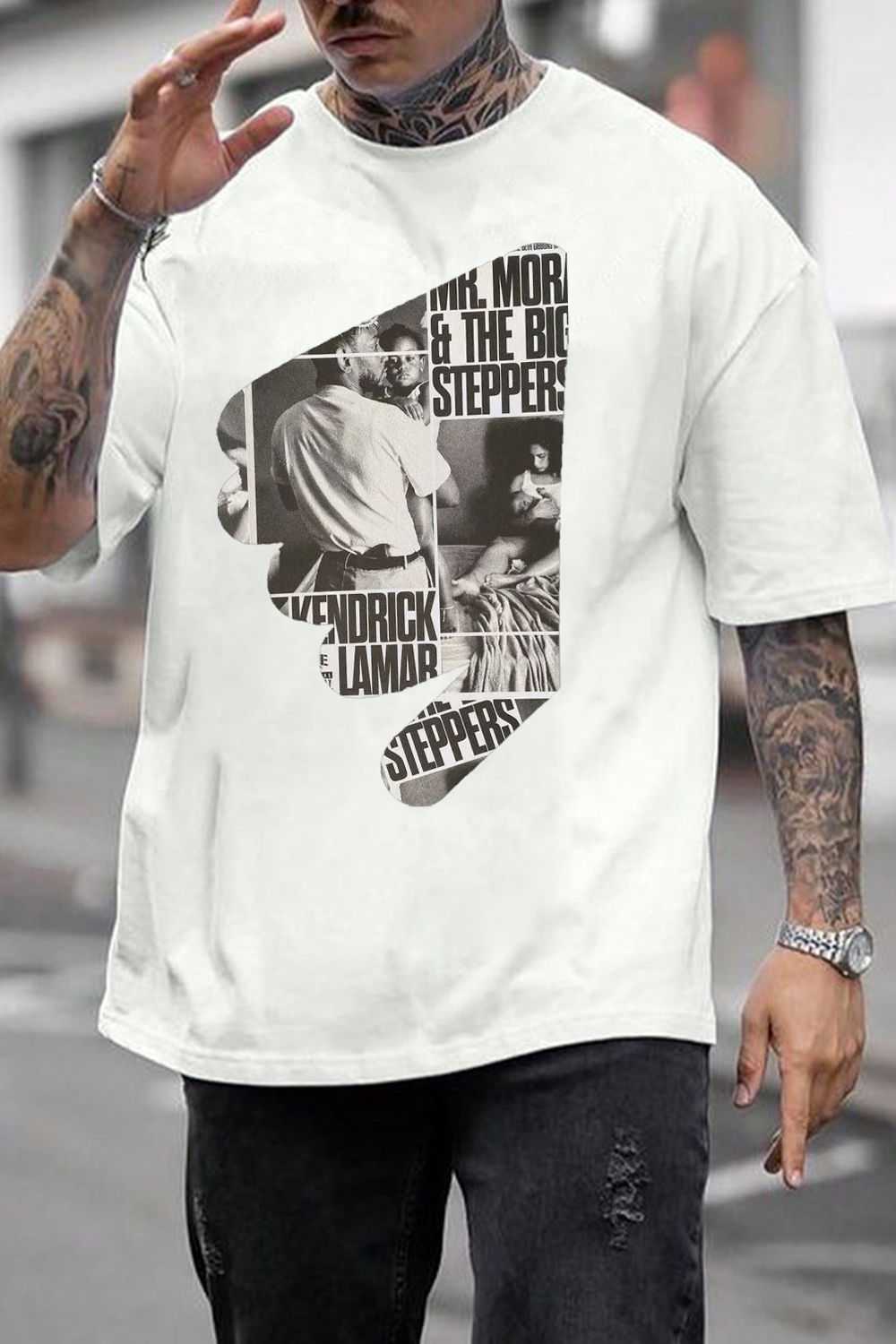 Letter Graphic T-Shirt Tee for Men