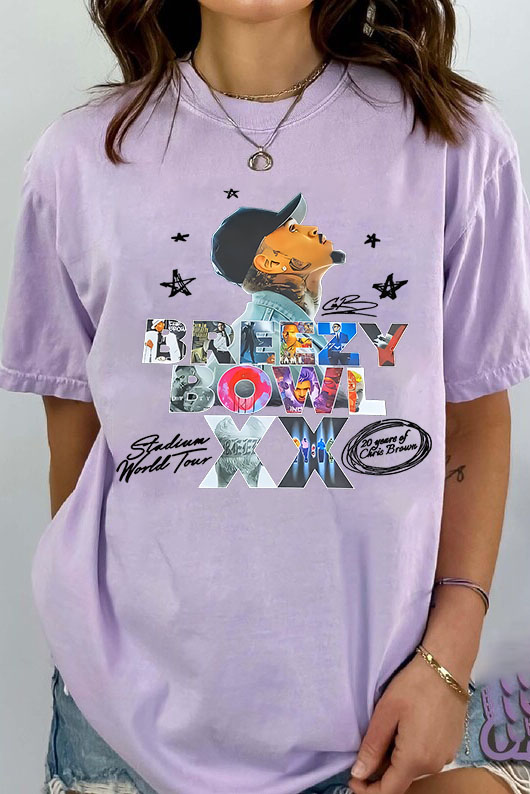 Breezy  Chrisbrown Special in 20th Anniversary Women T-shirts