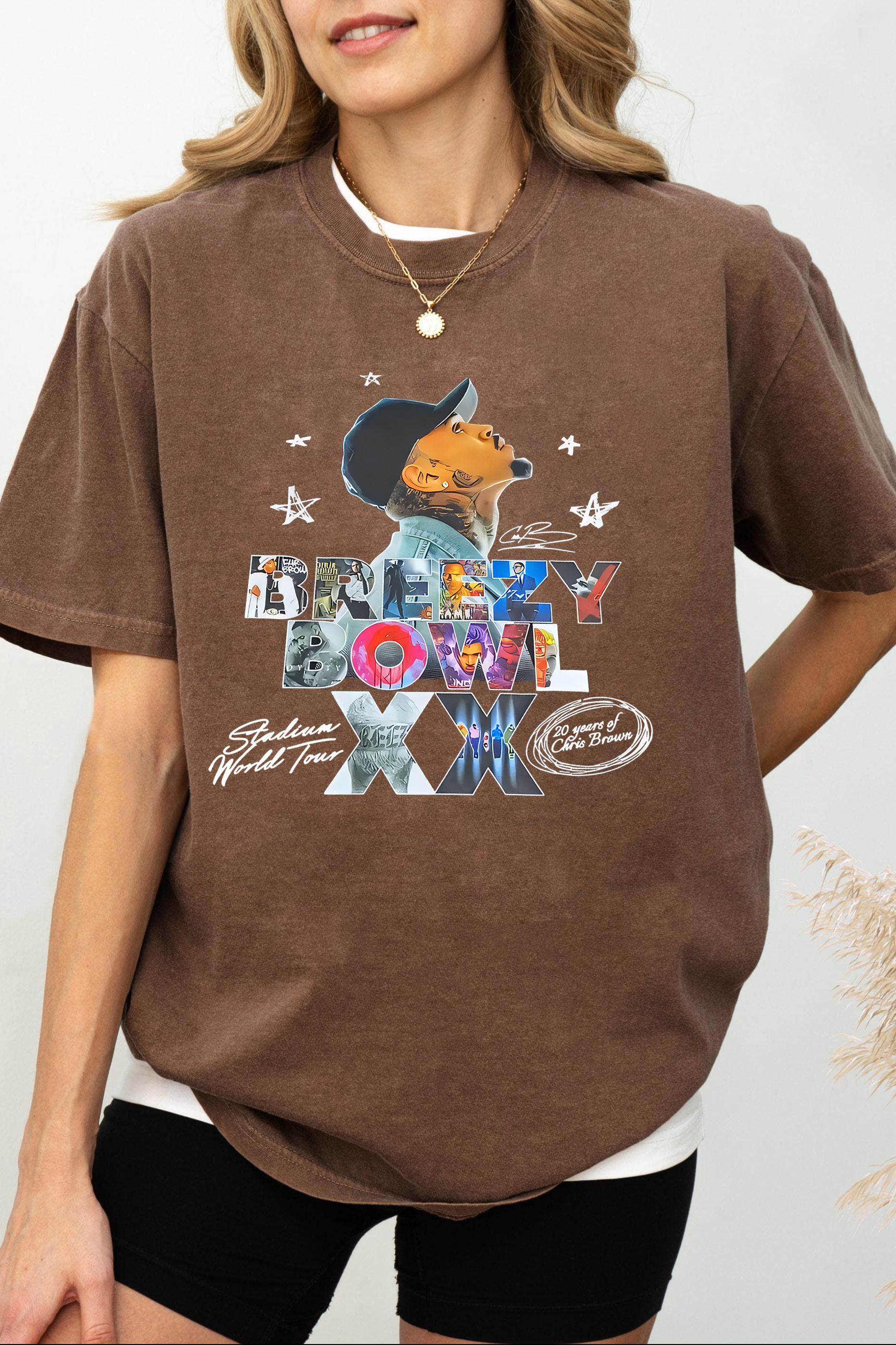 Breezy  Chrisbrown Special in 20th Anniversary Women T-shirts