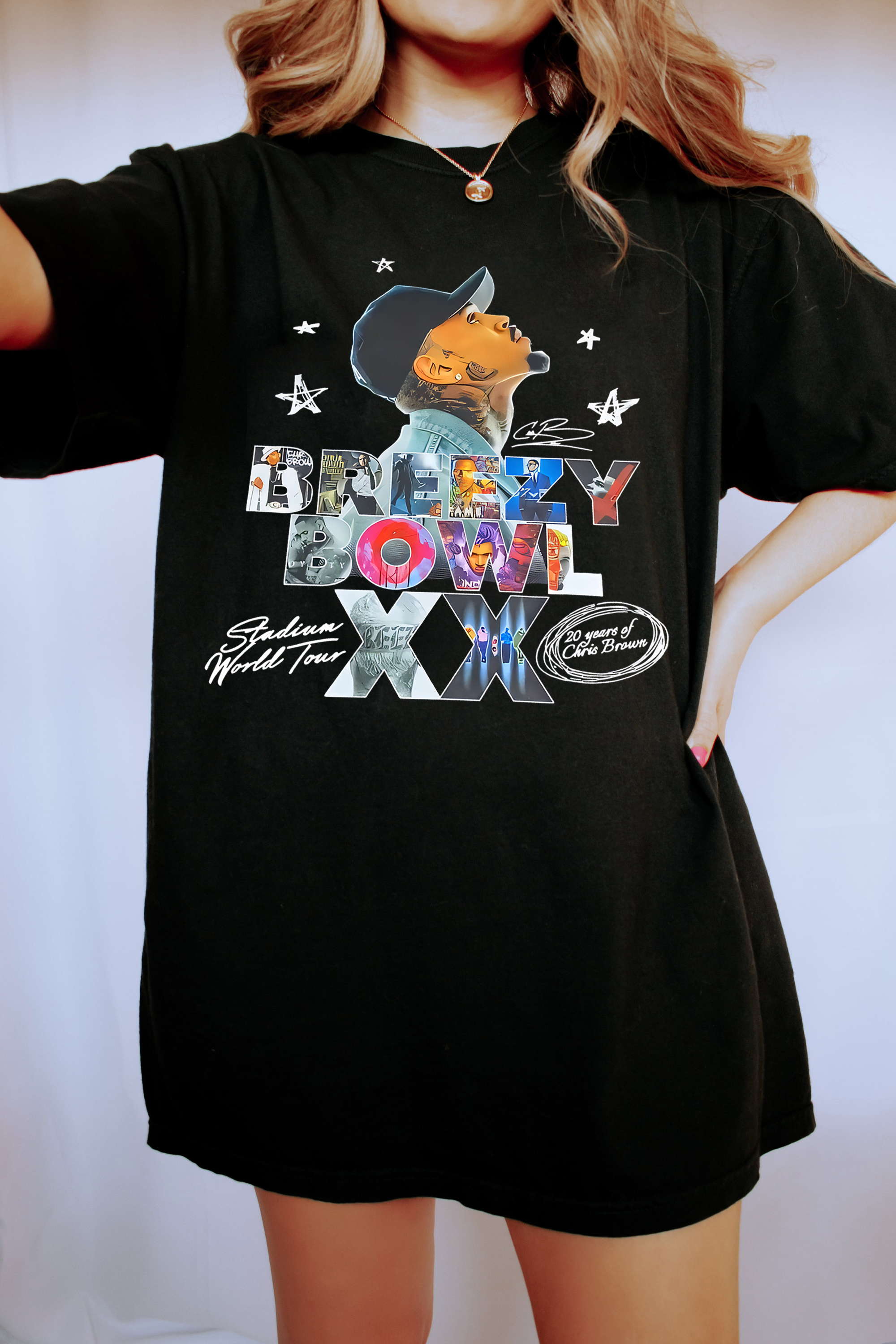 Breezy  Chrisbrown Special in 20th Anniversary Women T-shirts