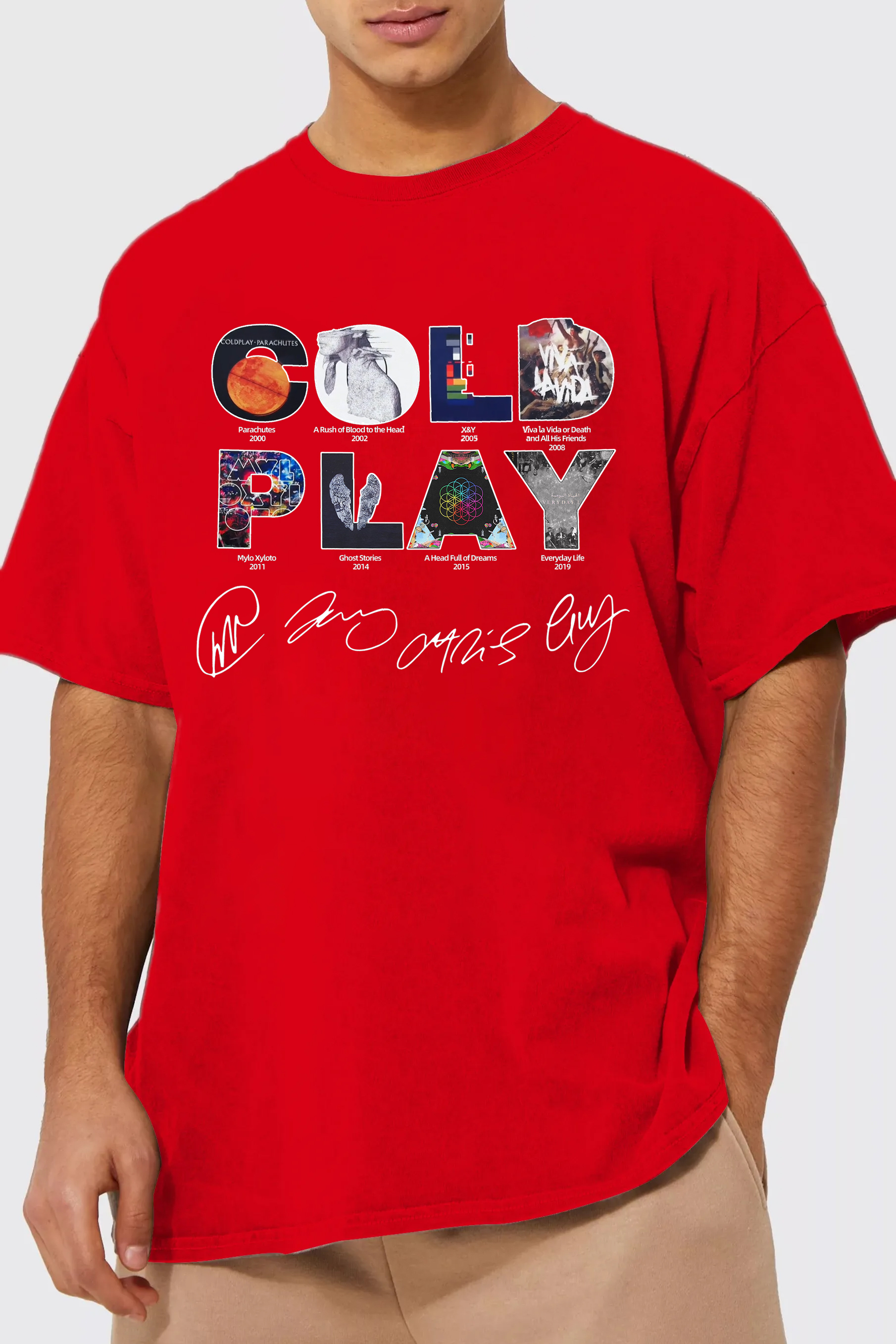 Coldplay shirt for men