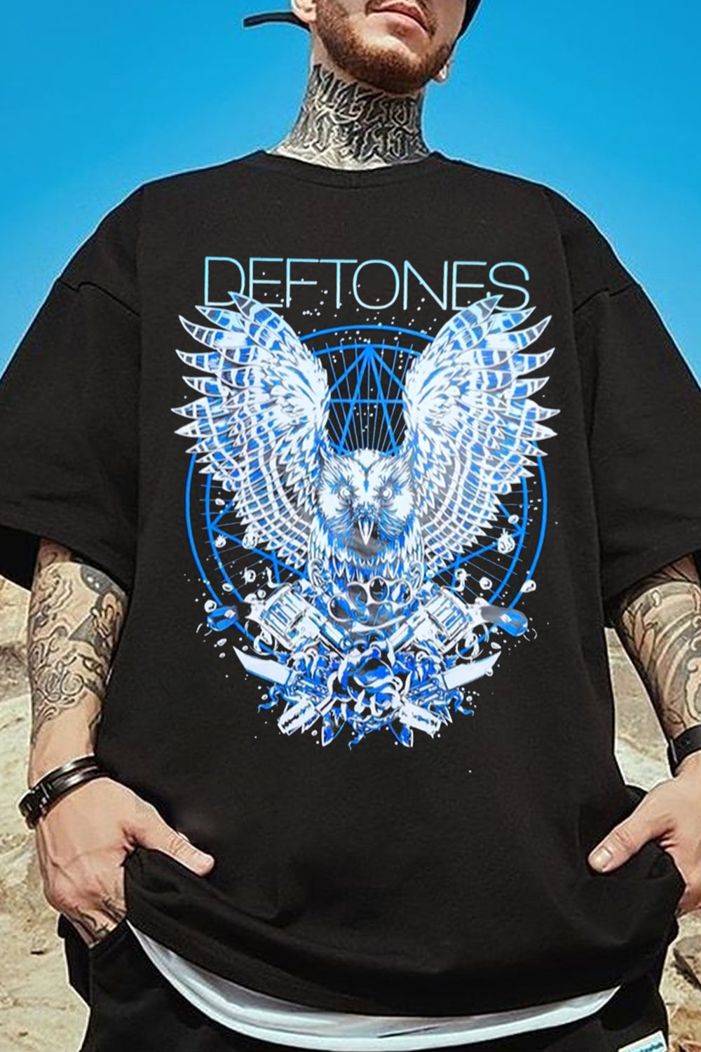 Deftones Band Owl  t-shirt