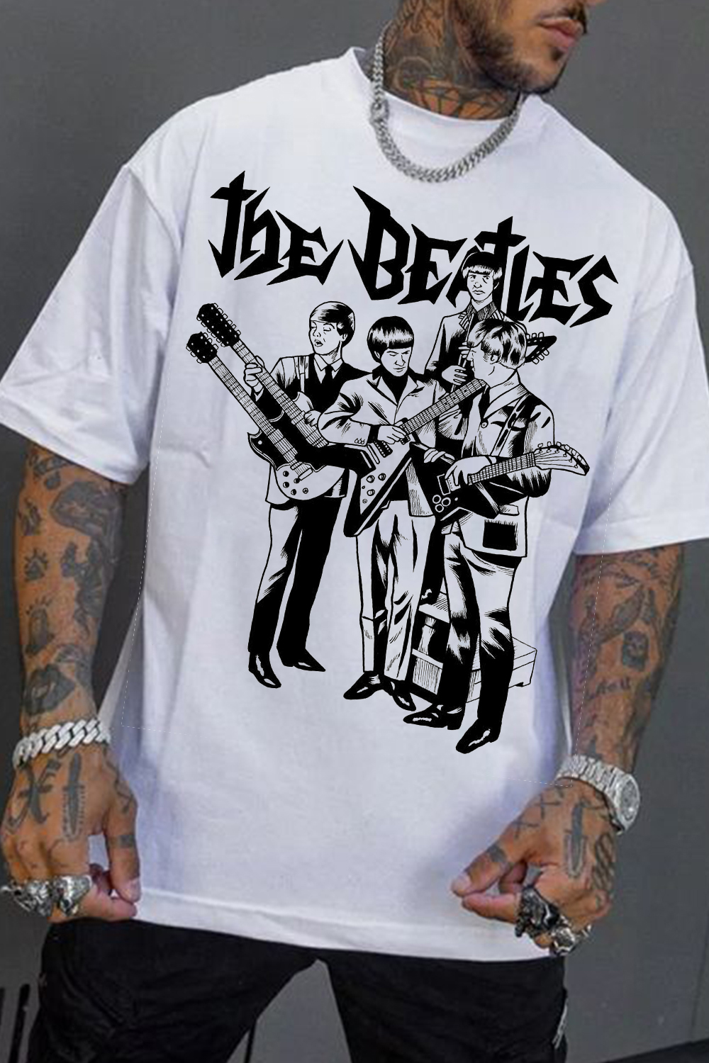 The Beatles cute men's TEE