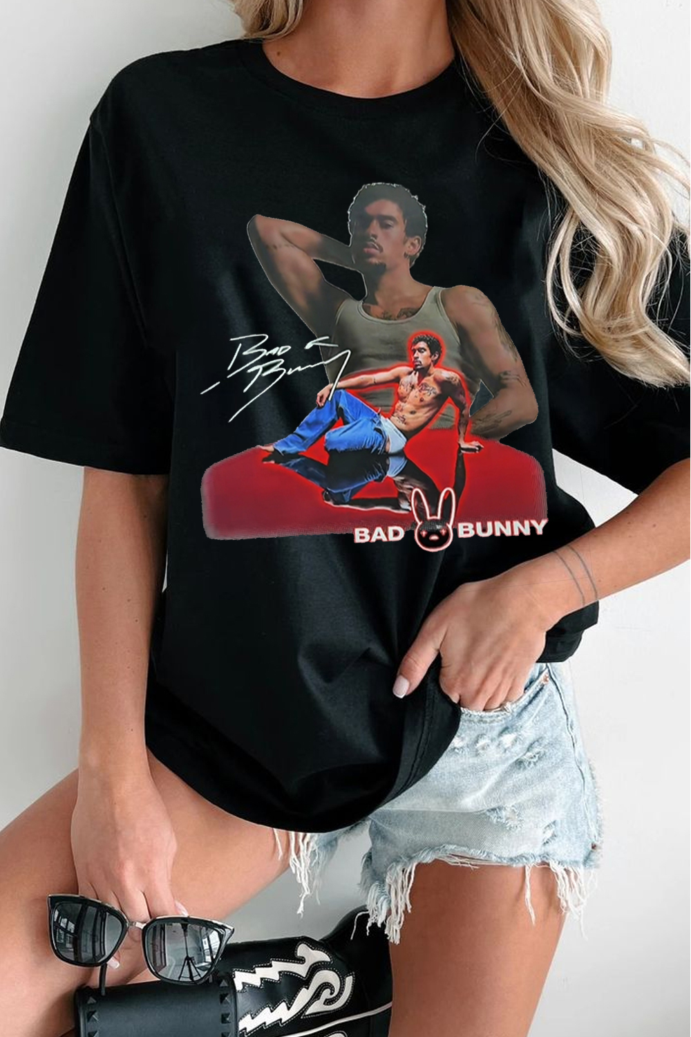bad bunny calvin klein  Shirt