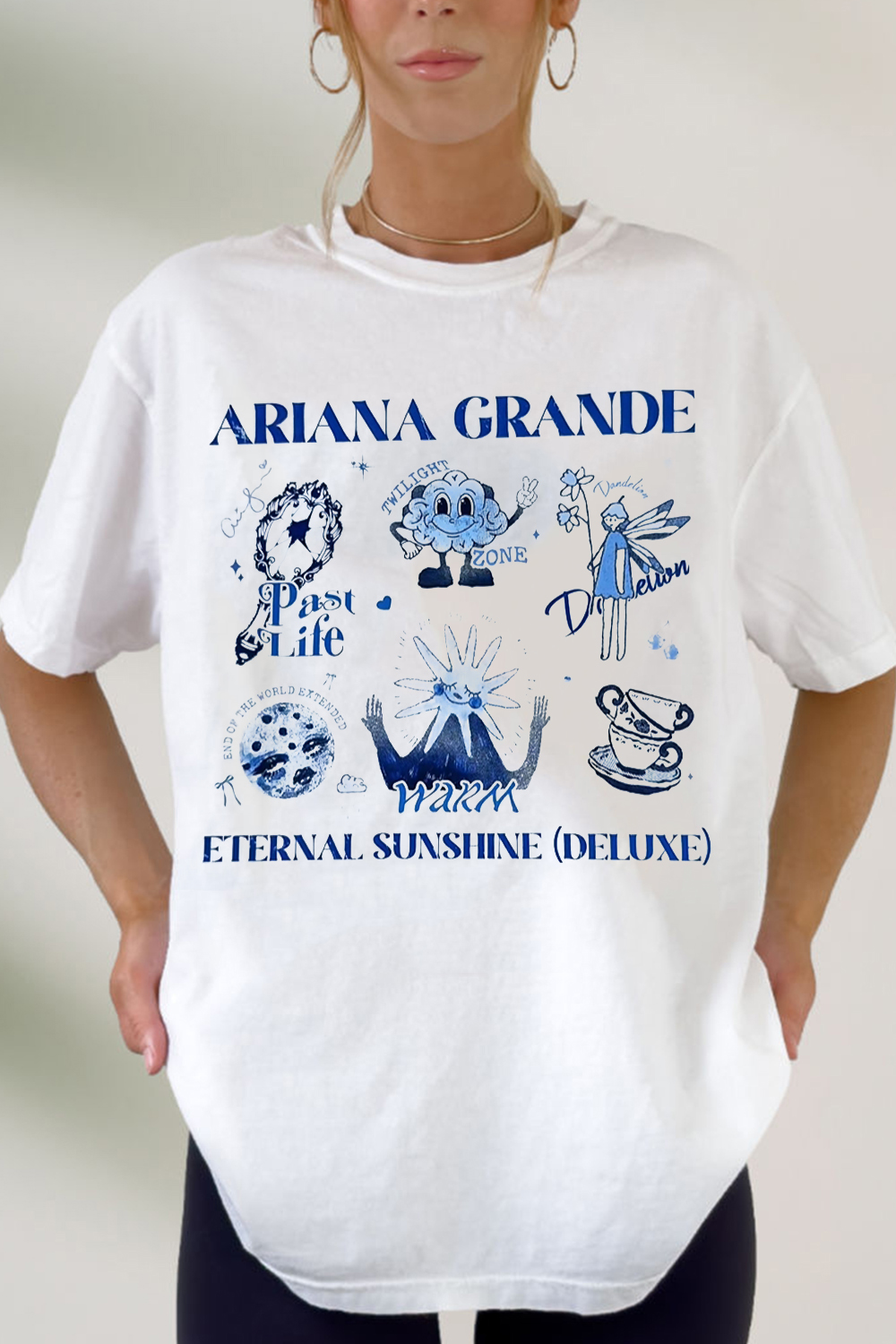 Ariana cute personalized print short-sleeved T-shirt