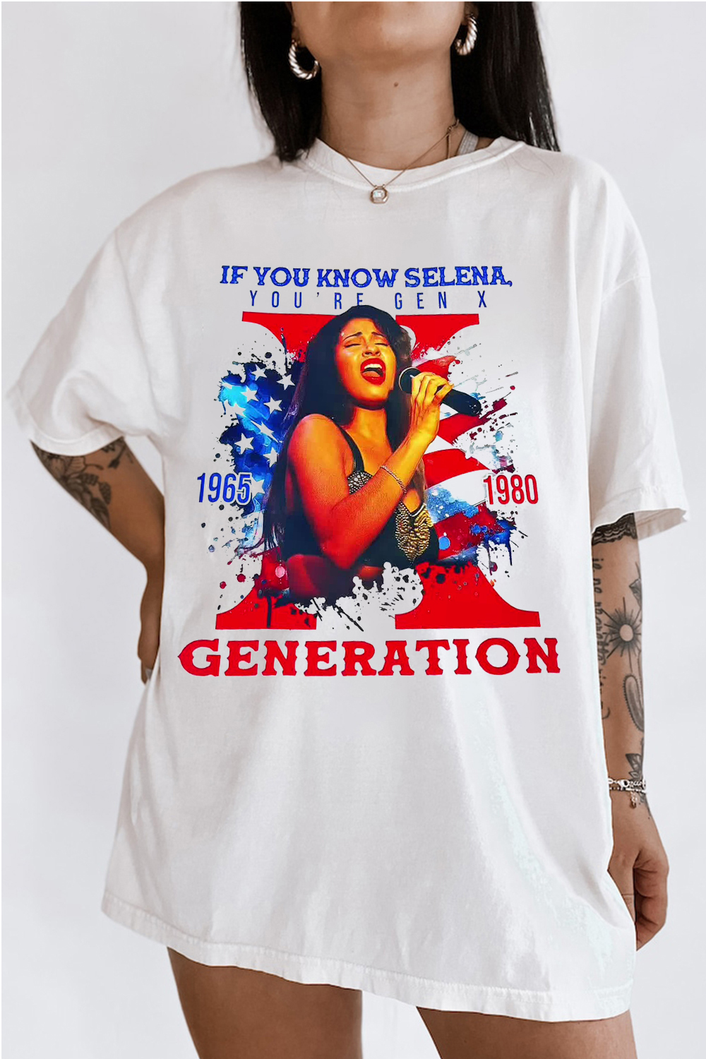 selenaquintanilla Print Short Sleeve T-Shirt