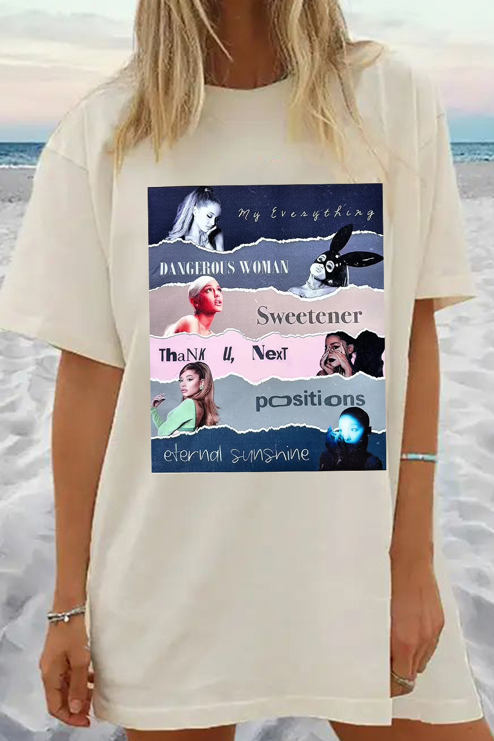 Ariana Grande album print T-shirt