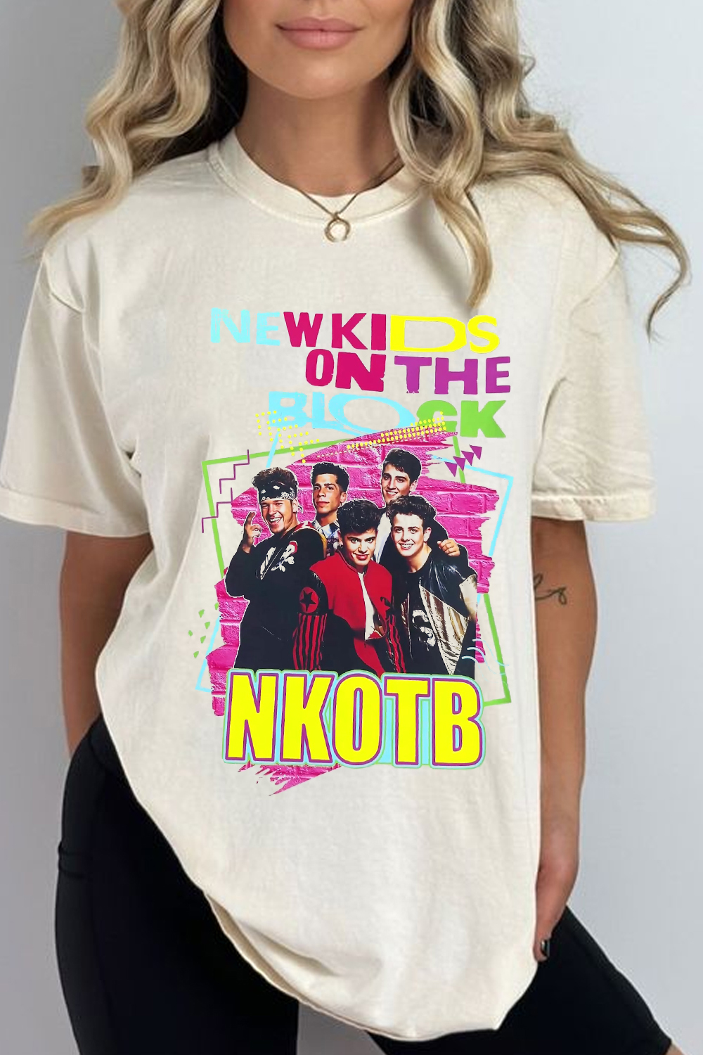 NKOTB print t-shirt
