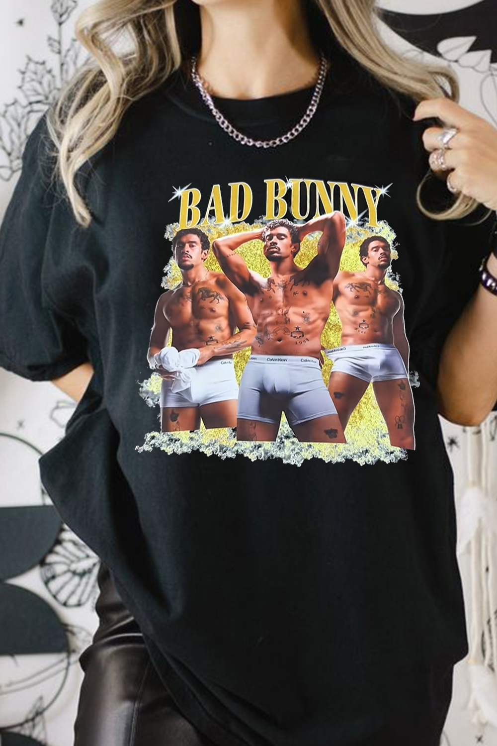 Bad Bunny CK poster T-shirt
