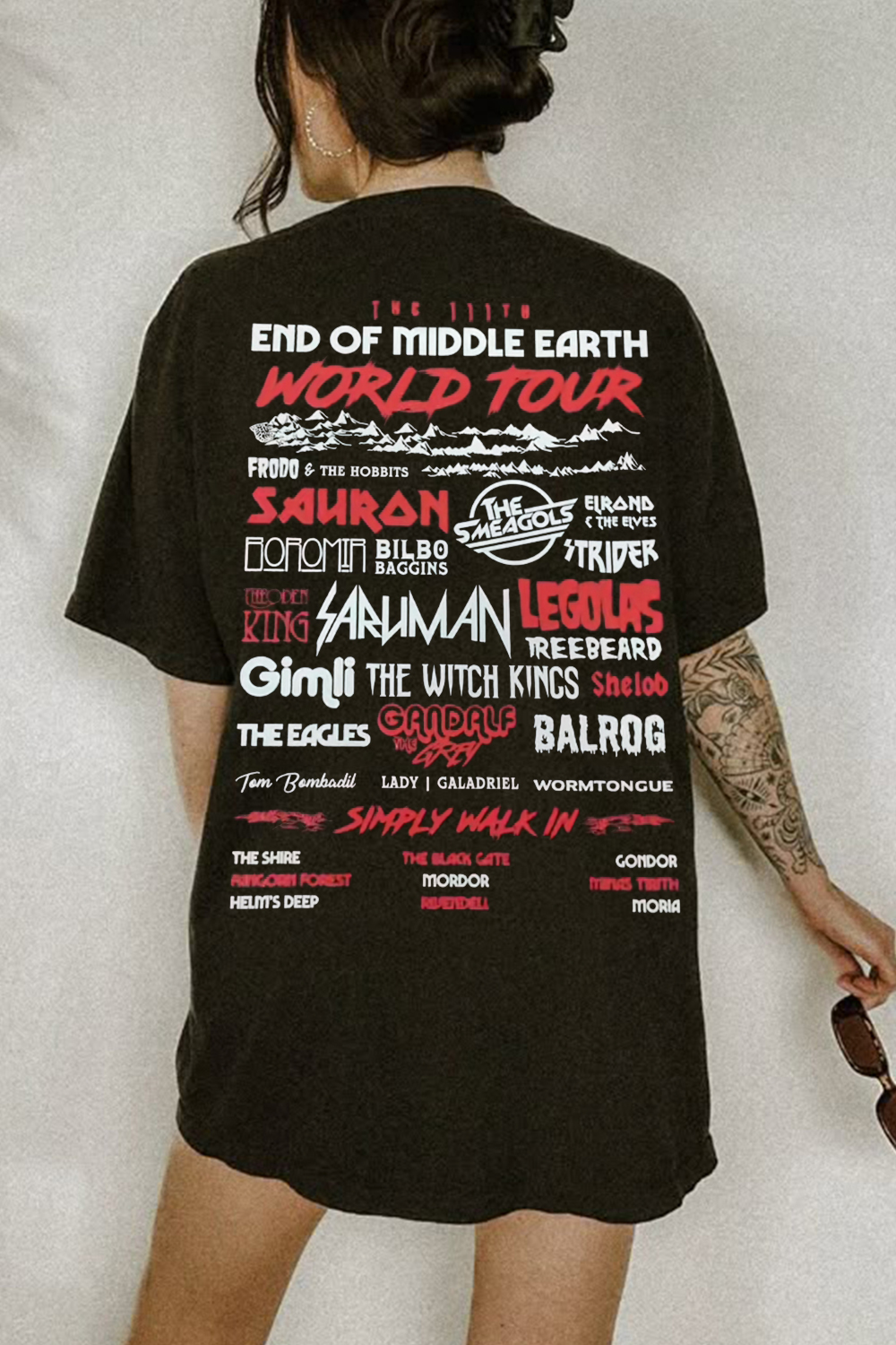 An epic journey through Middle-earth. LOTR shirt