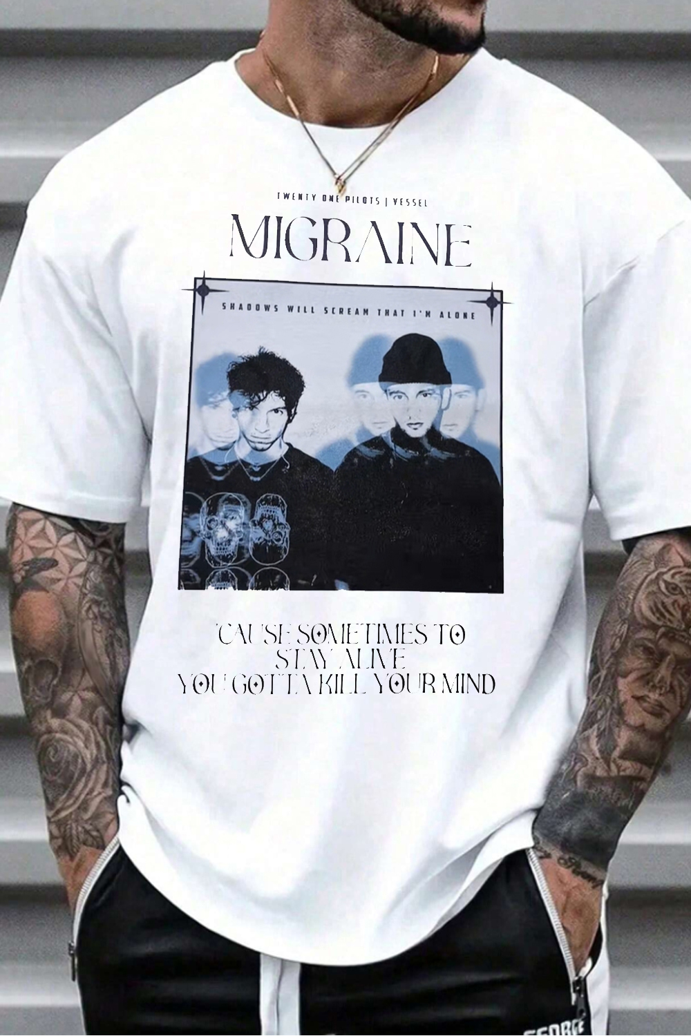 twentyonepilotsedit printed Tee