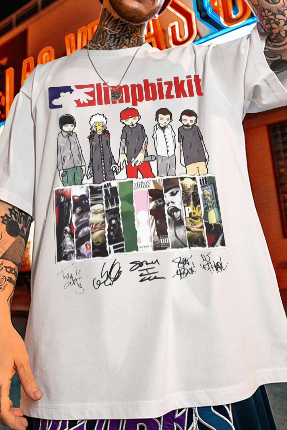 limpbizkitconcert printed Tee