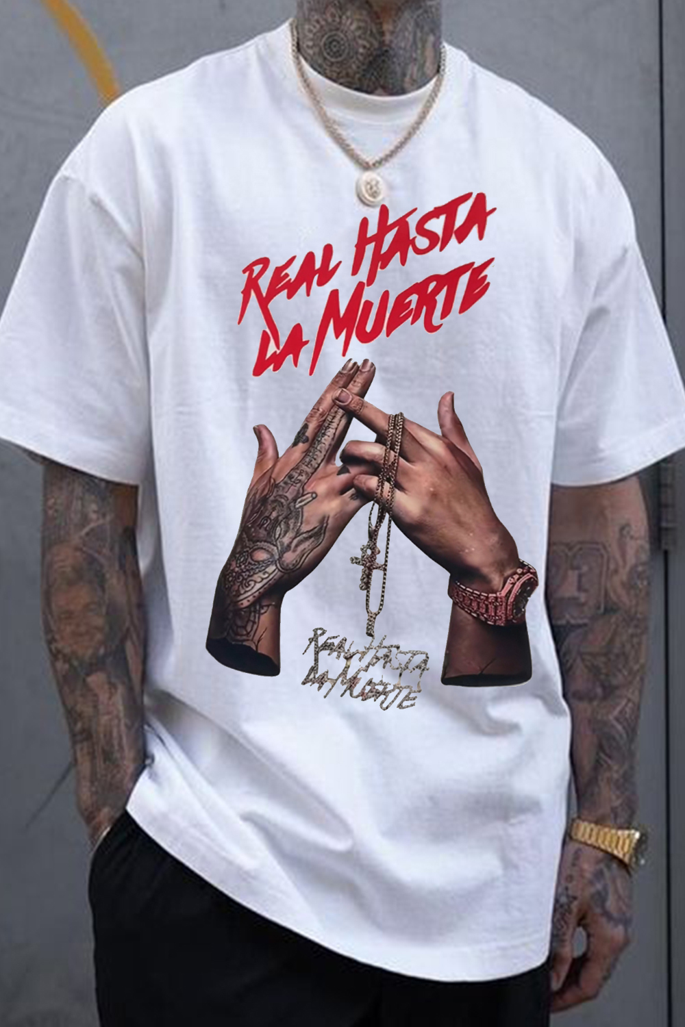 AA Real Hasta La Muerte Big Fan Tee