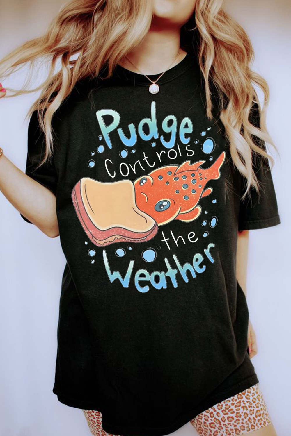 Pudge control the weather T-shirt