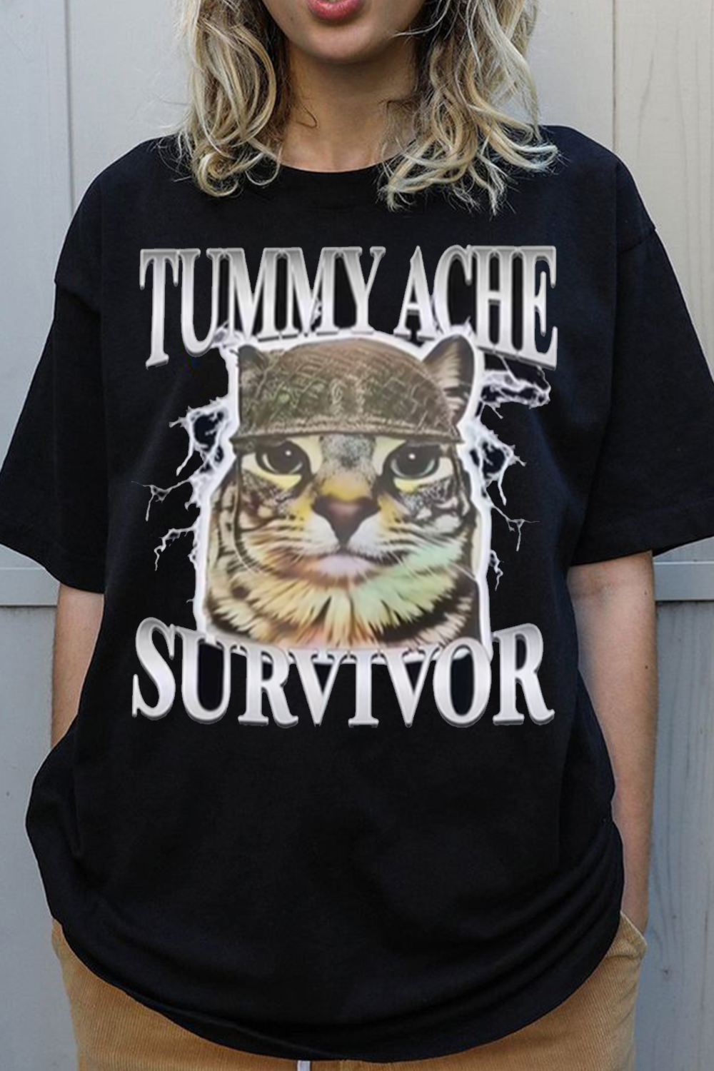 “Survived one (1) tummy ache and now I think I’m invincible  shirt