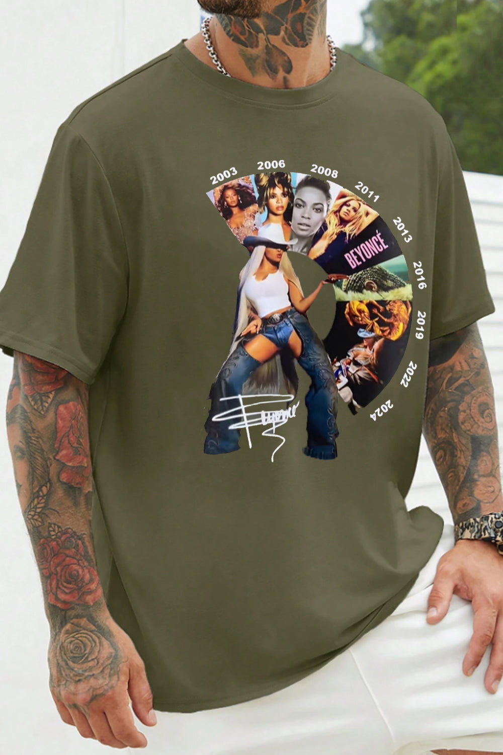 Beyonc�� Carter Cowboy Tour Album Tee For Men