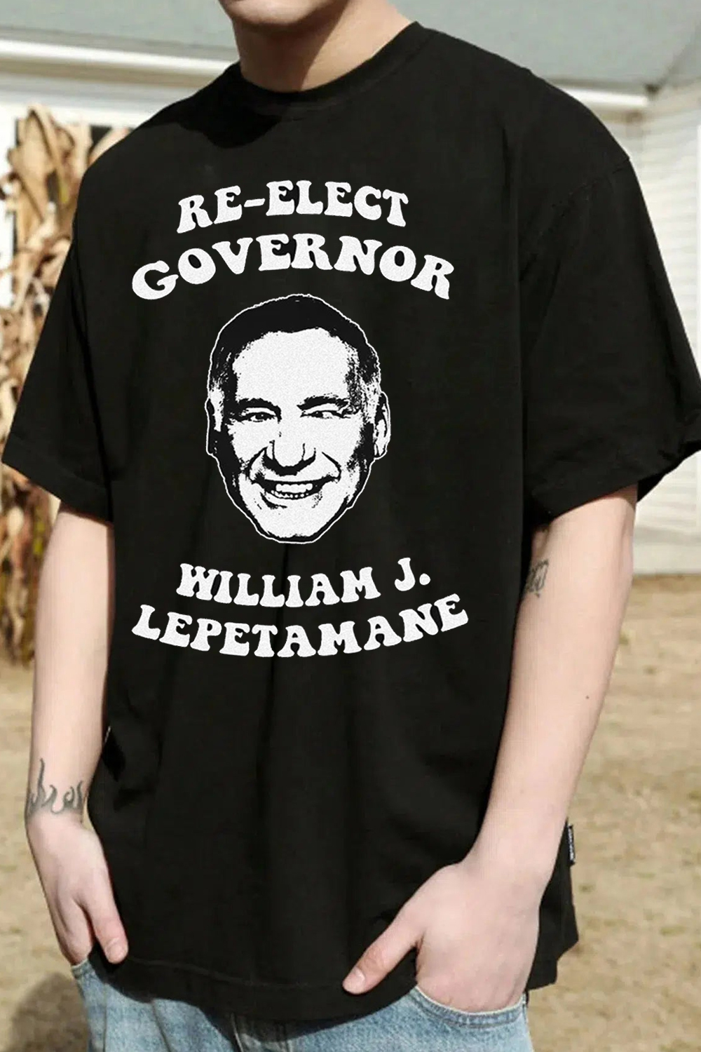 Blazing Saddles T-shirt Re-elect Gov Parody