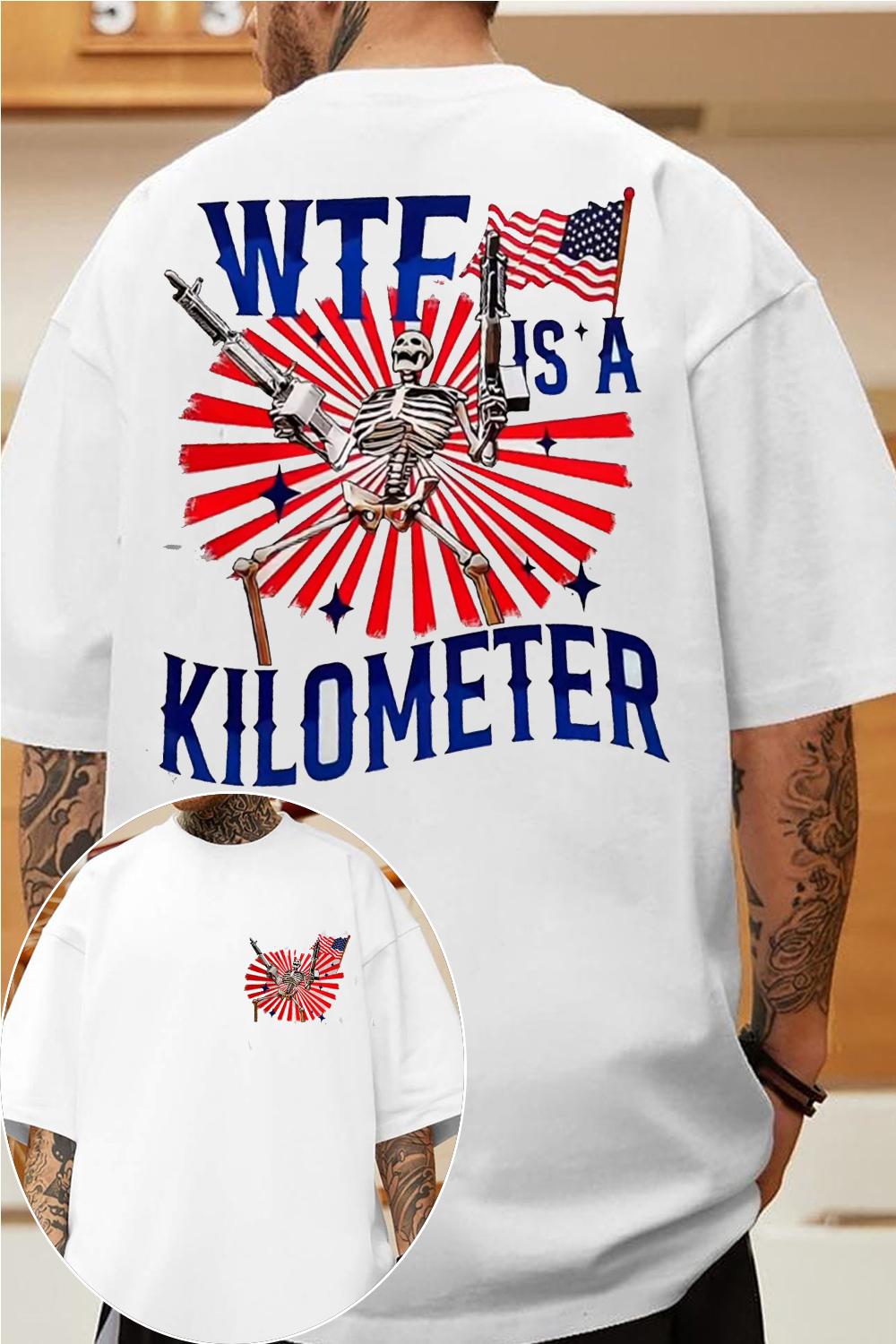 Wtfisakilometer 2-sided T-shirt