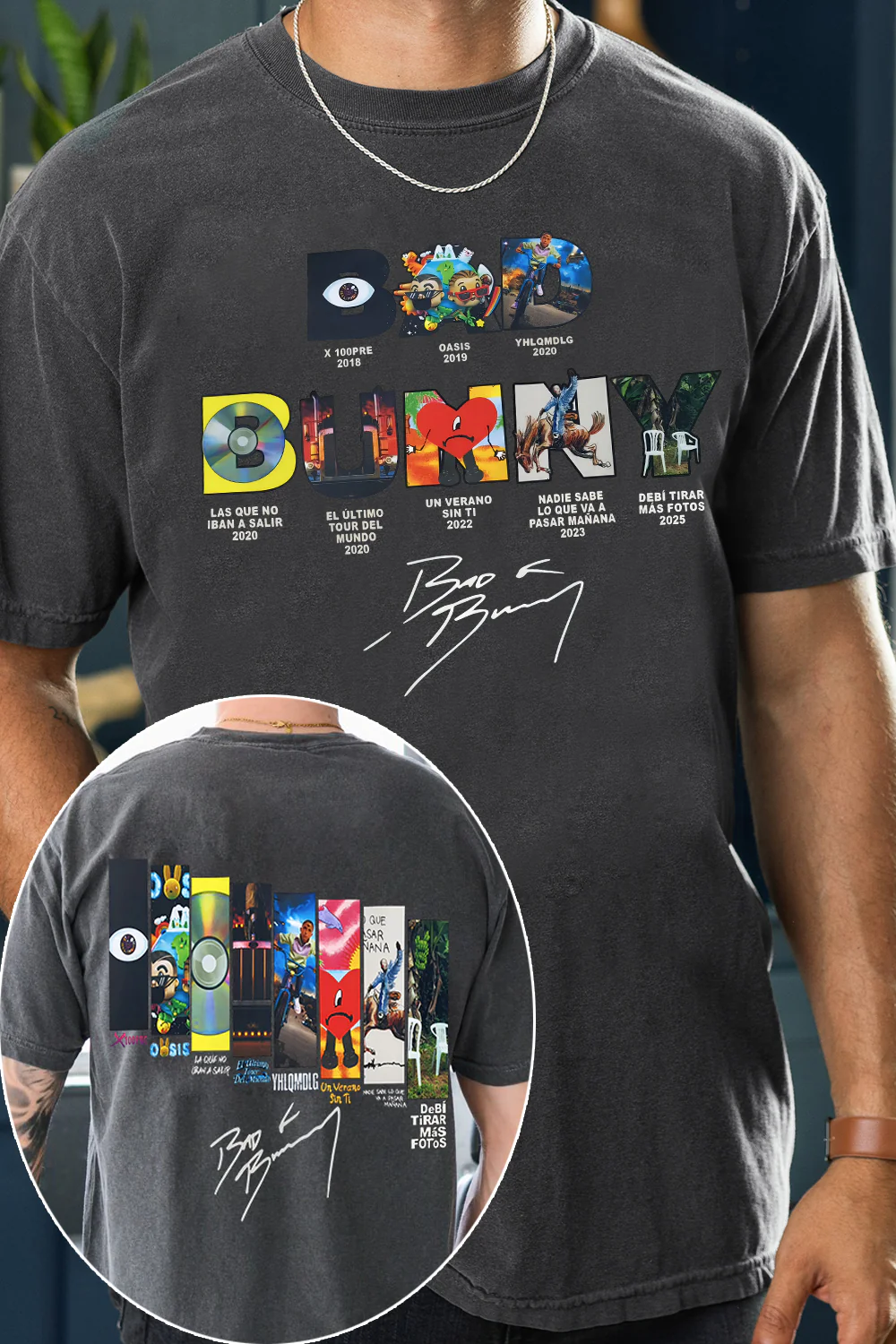 Bad Bunny Concert DTML Album Tee For Men