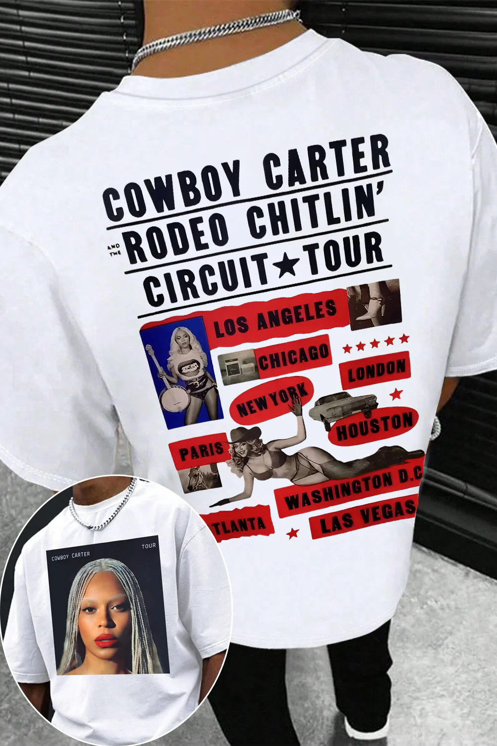 Beyonc   Cowboy Carter Tour Tee For Men