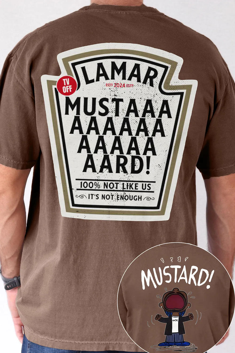 Kendrick Lamar GNX Mustard 2 Sides Tee For Men