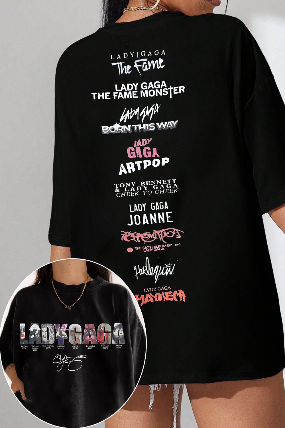 Lady Gaga Music Tee For Women